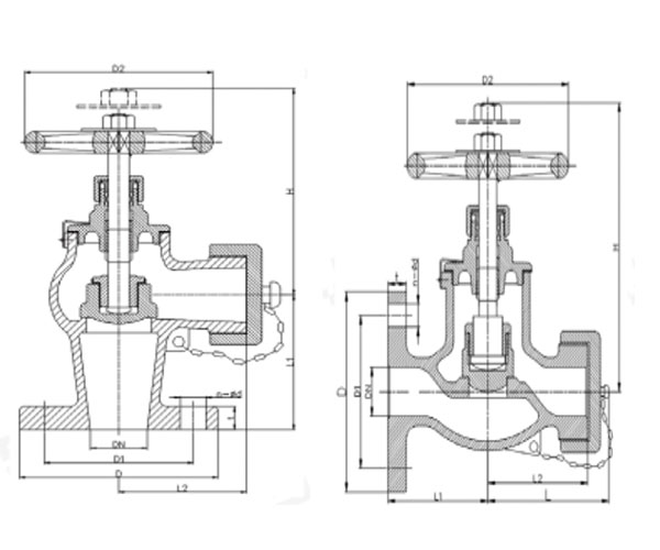 Drawing of JIS F7334 Marine Fire Hydrant Valve.jpg